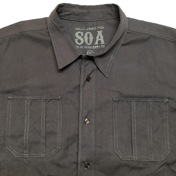Sons of Anarchy SOA Kelli Jones Button Shirt XXL - Picture 3 of 4
